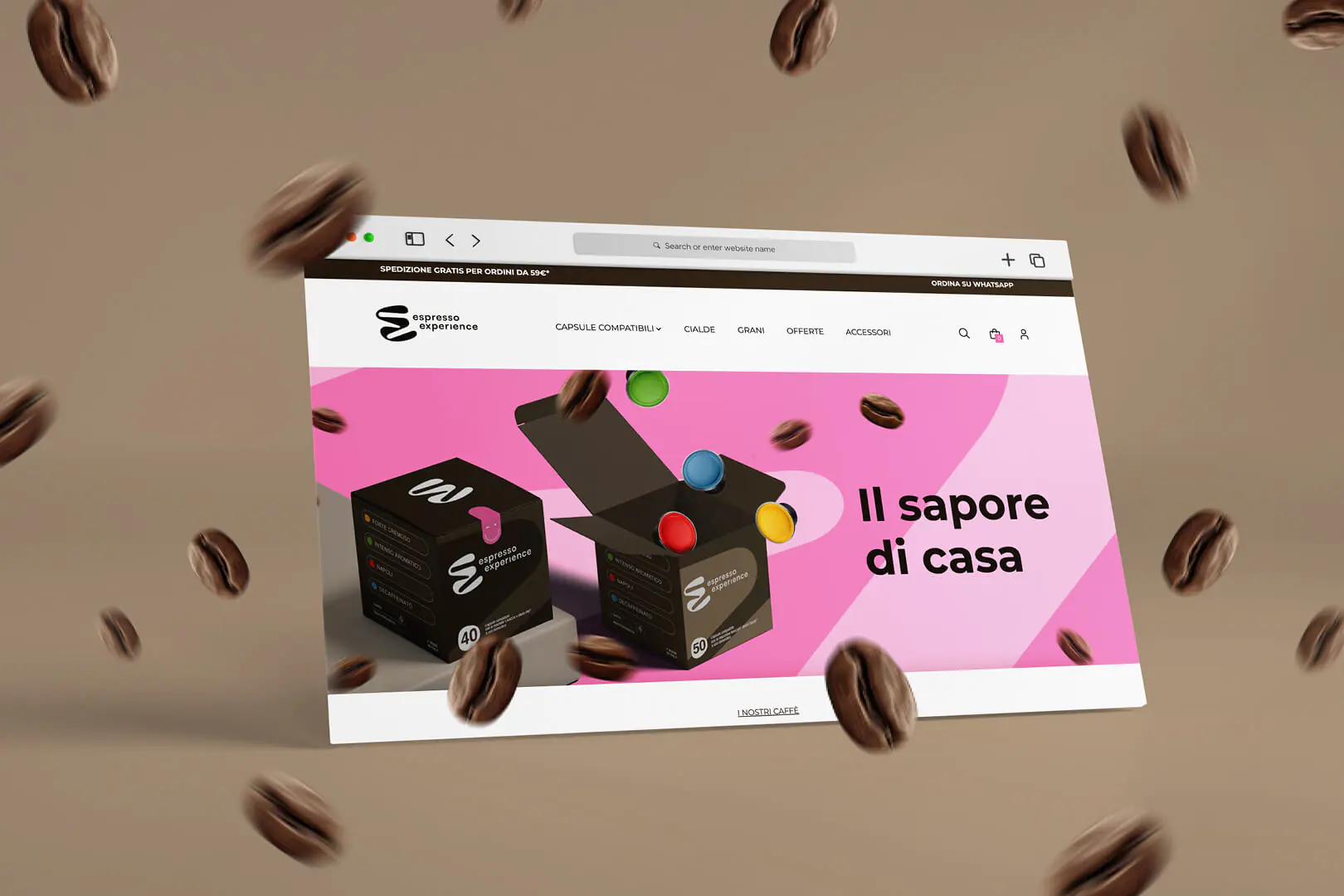 immagine nuovo sito web espresso experience pernice agenzia comunicazione bergamo